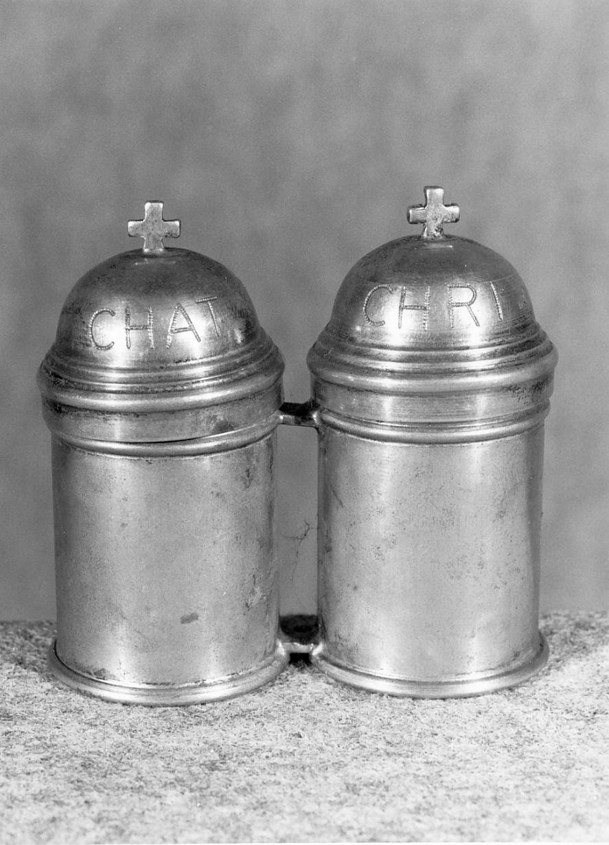 vasetti per oli santi - ambito mantovano (primo quarto sec. XX)