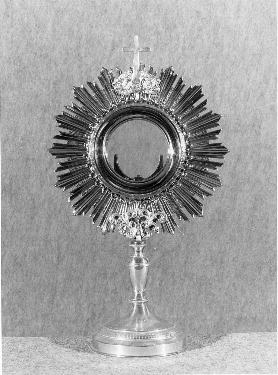 ostensorio - a raggiera - ambito mantovano (sec. XX)