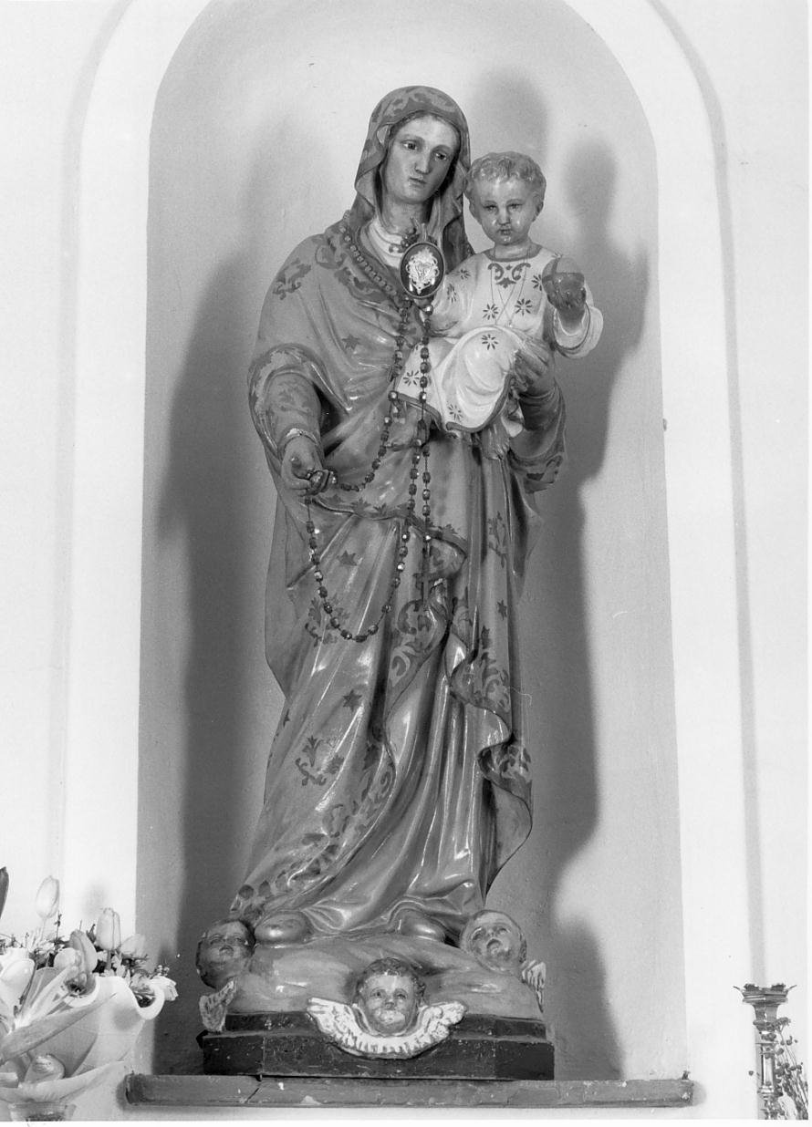 Madonna del rosario (statua) - ambito mantovano (seconda metà sec. XIX)