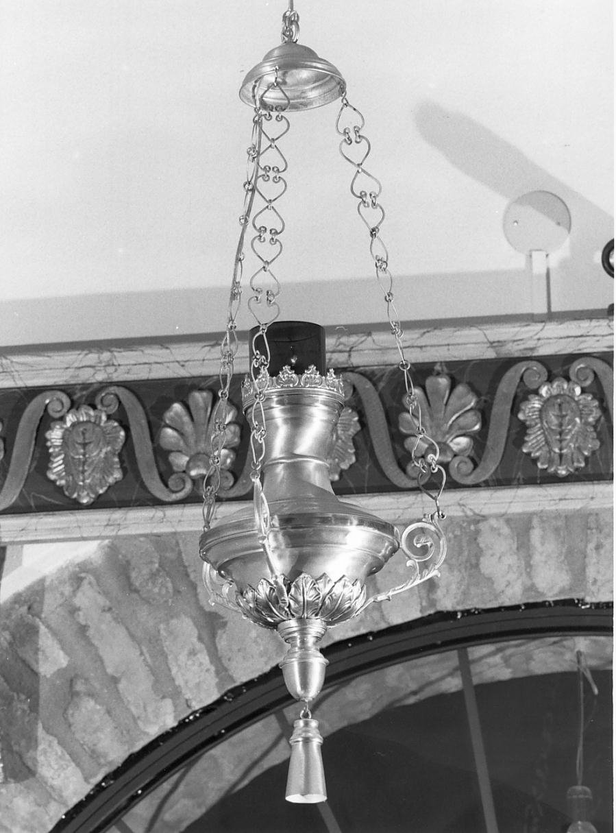 lampada pensile - ambito mantovano (seconda metà sec. XIX)