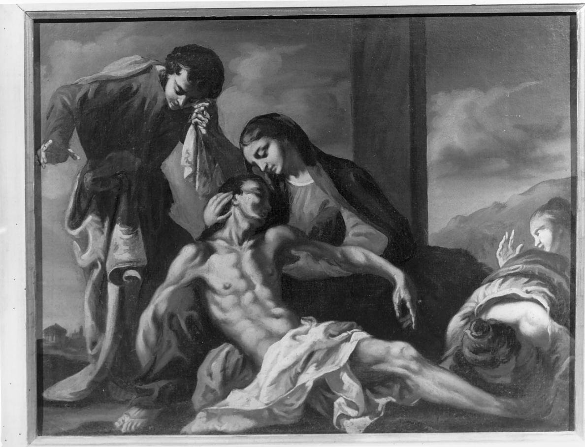 Stazione XIII: Gesu' deposto dalla croce (dipinto) - ambito mantovano (sec. XVIII)