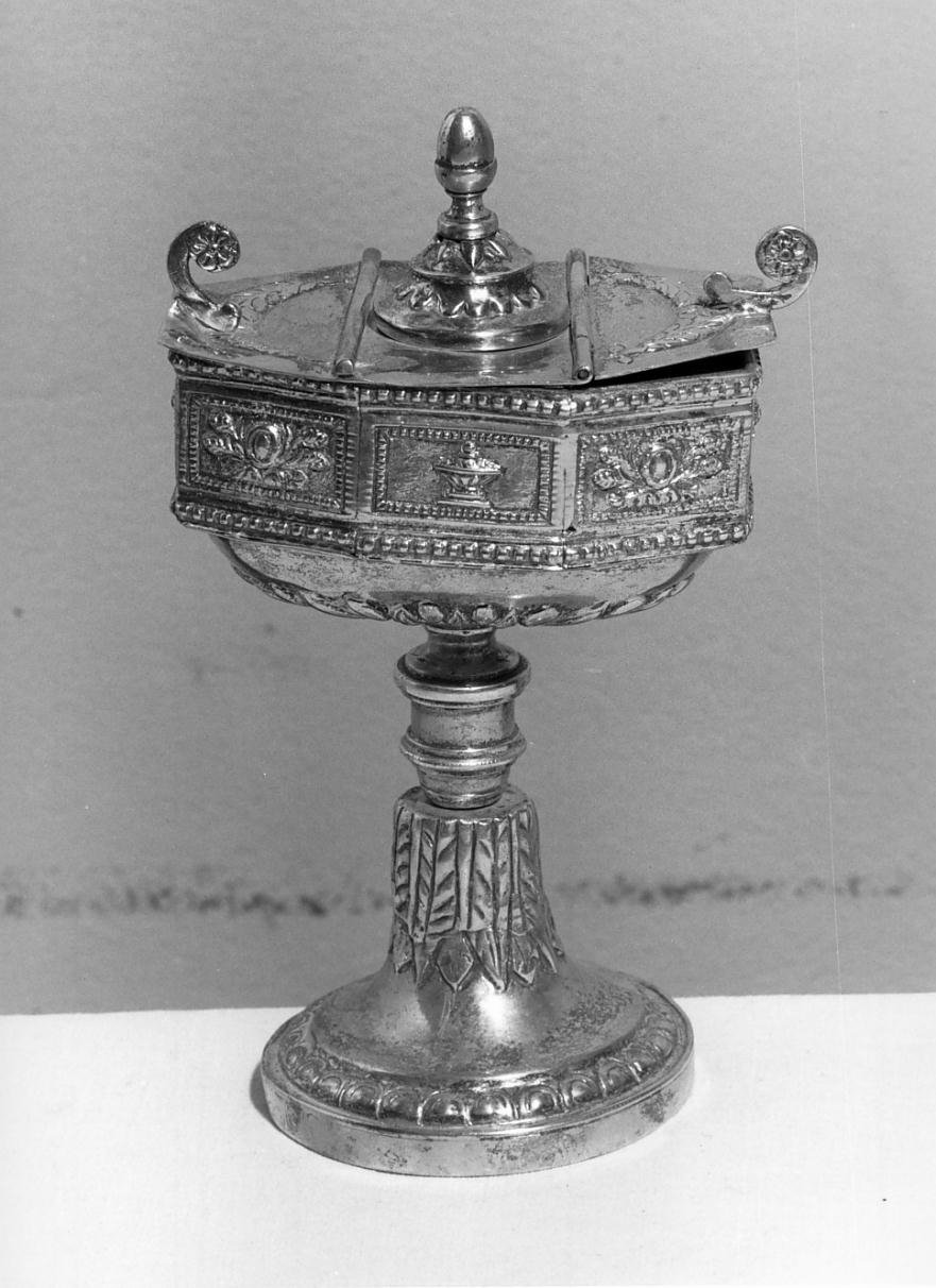 navicella portaincenso - ambito mantovano (ultimo quarto sec. XVIII)