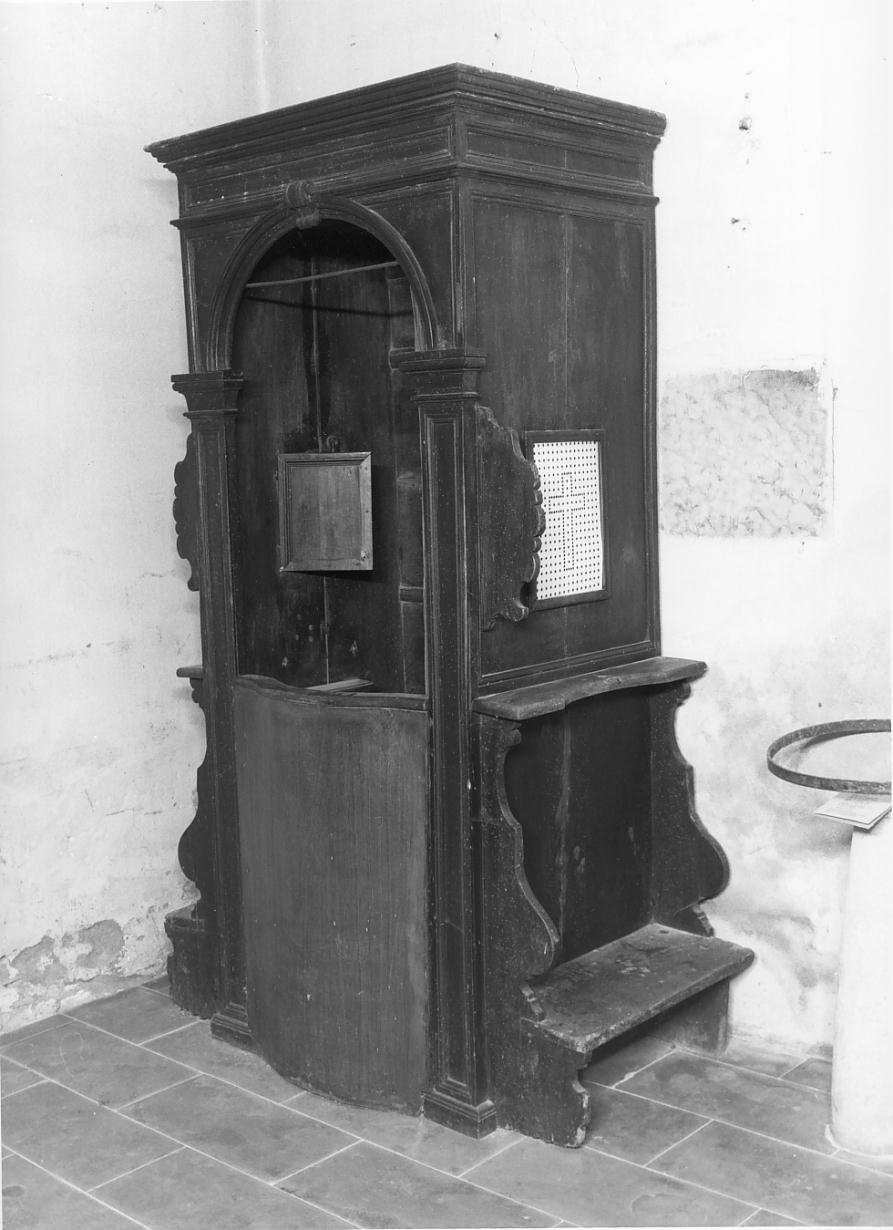 confessionale - ambito mantovano (fine/inizio secc. XVIII/ XIX)
