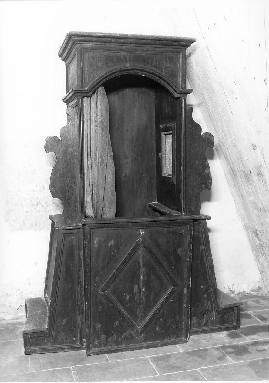 confessionale - ambito mantovano (fine/inizio secc. XVIII/ XIX)