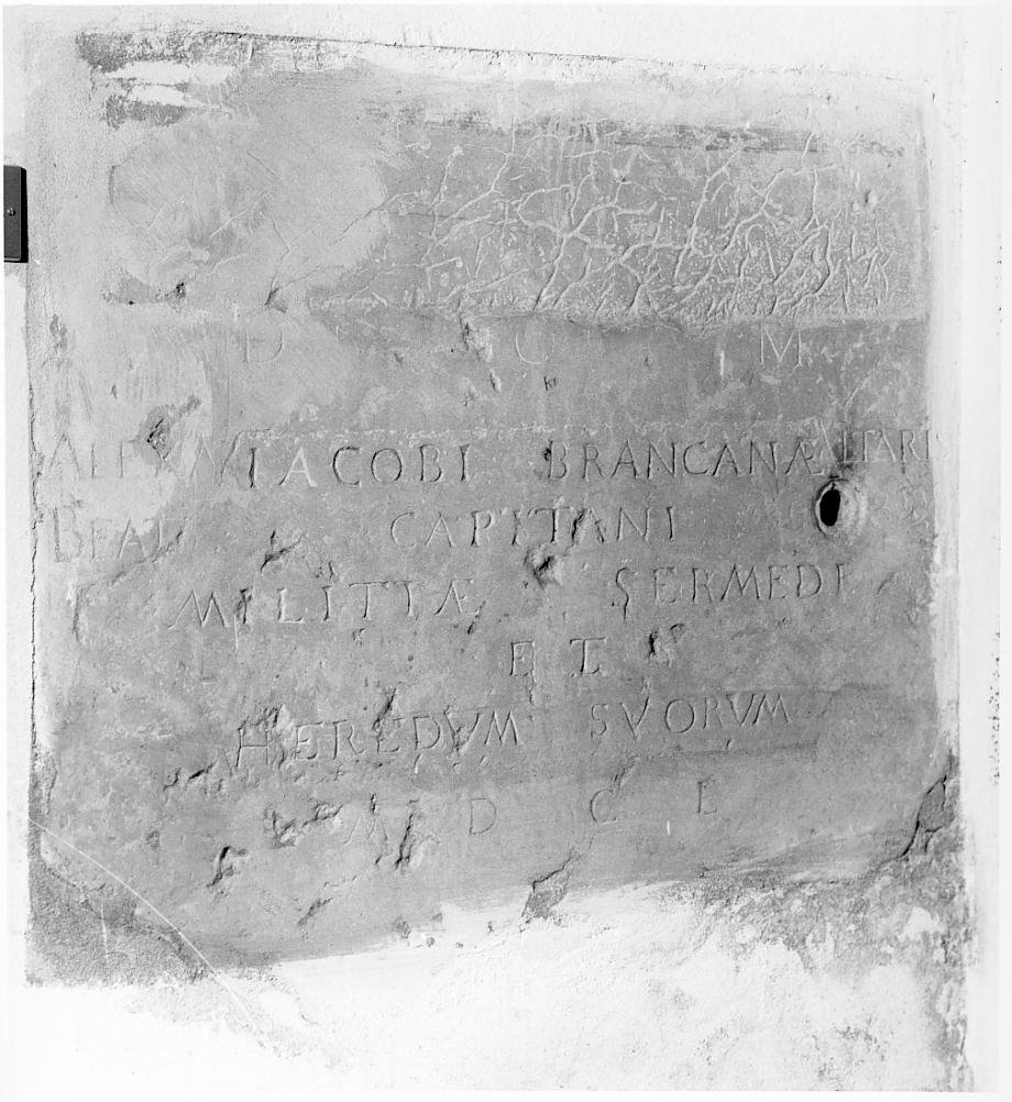 lapide commemorativa - ambito mantovano (sec. XVII)