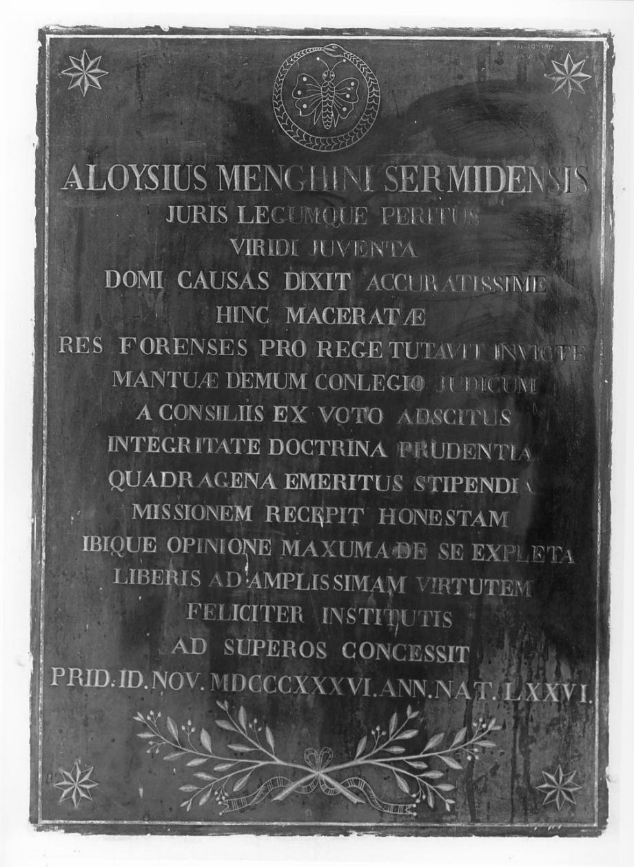 lapide - ambito mantovano (sec. XIX)