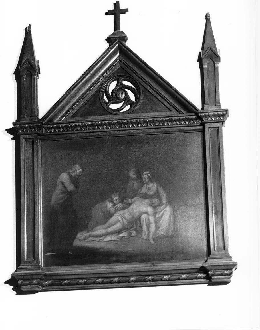 Stazione XIII Gesu' deposto dalla croce (dipinto) - ambito emiliano (sec. XIX)
