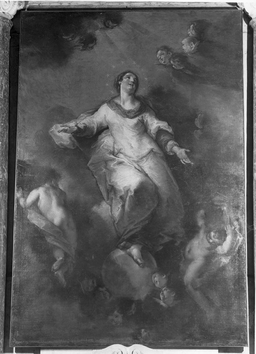 Madonna Assunta (dipinto) di Bazzani Giuseppe (sec. XVIII)