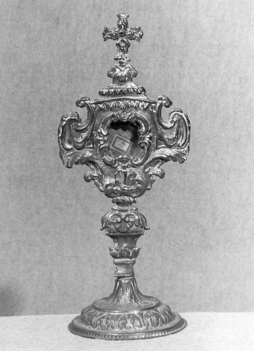 reliquiario - a ostensorio - ambito mantovano (prima metà sec. XVIII)
