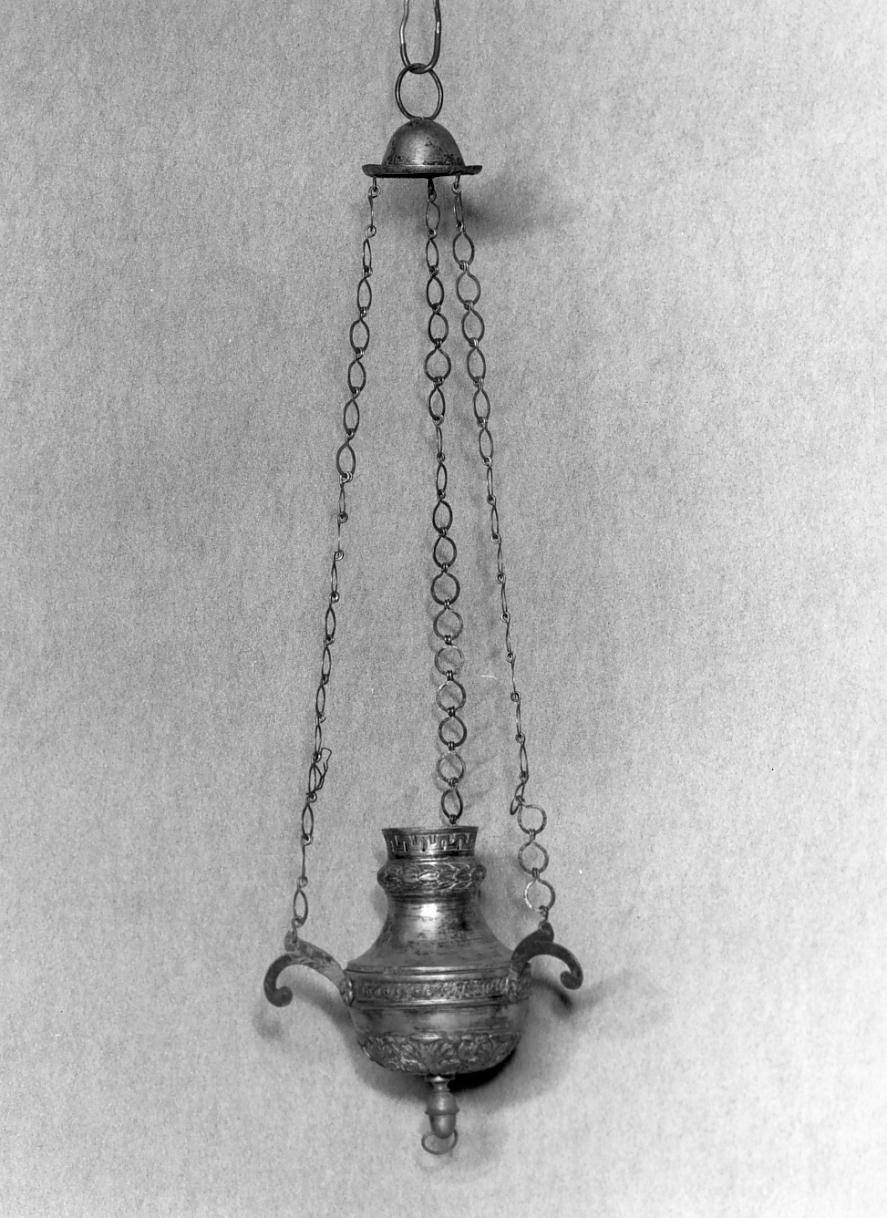 lampada pensile - ambito mantovano (primo quarto sec. XIX)