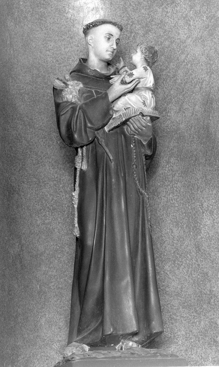Sant'Antonio da Padova (statua) - ambito mantovano (prima metà sec. XIX)