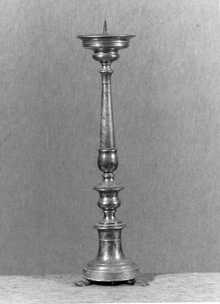 candeliere d'altare - ambito mantovano (seconda metà sec. XIX)