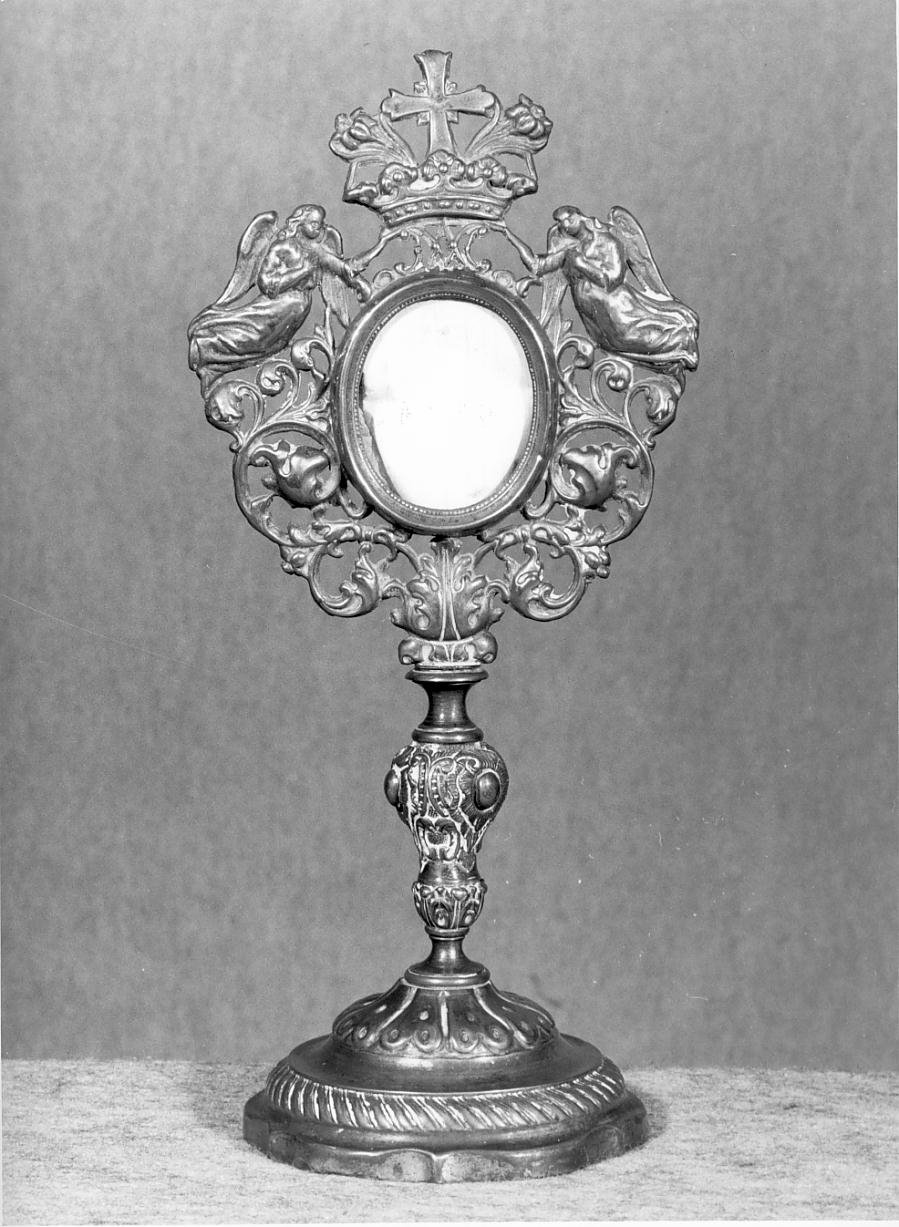 reliquiario - a ostensorio - ambito mantovano (sec. XIX)