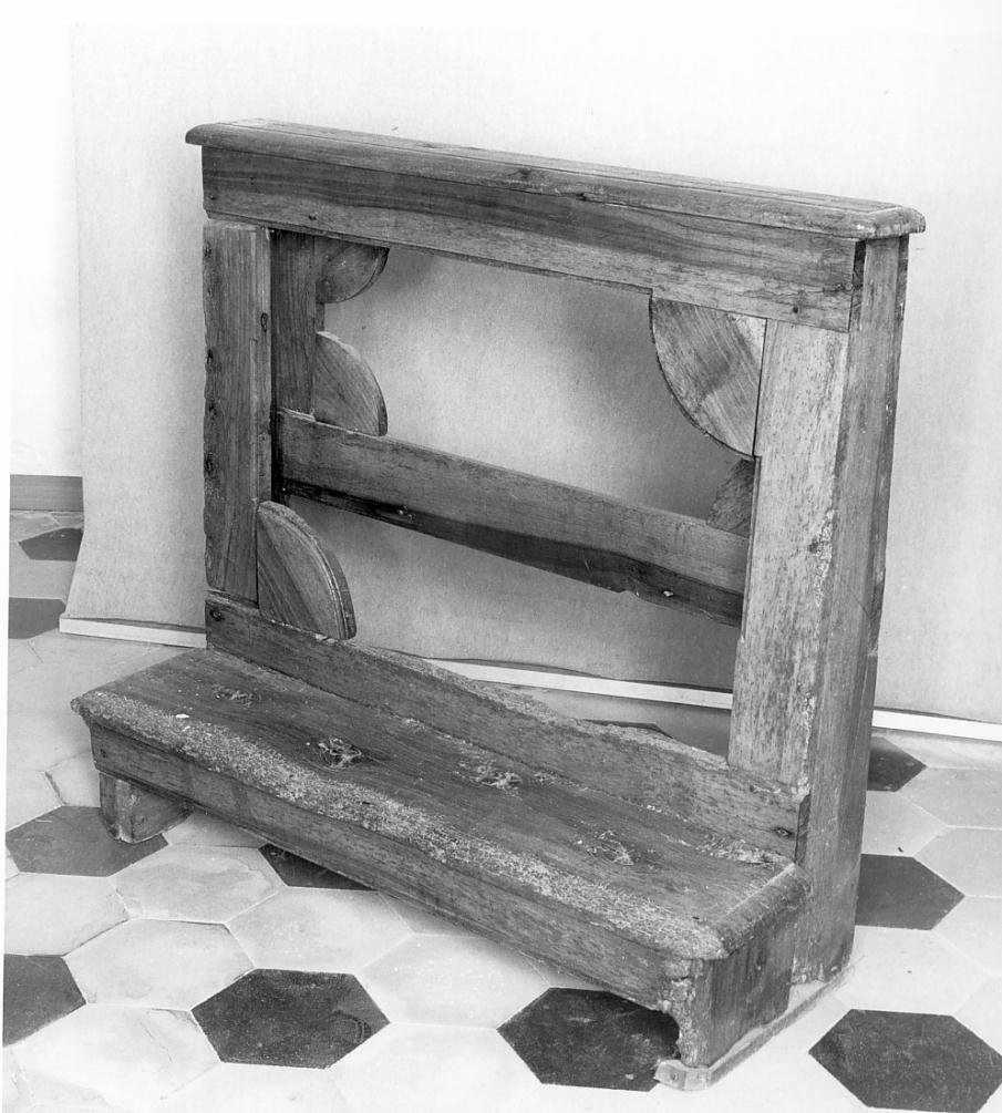 inginocchiatoio - ambito mantovano (seconda metà sec. XIX)