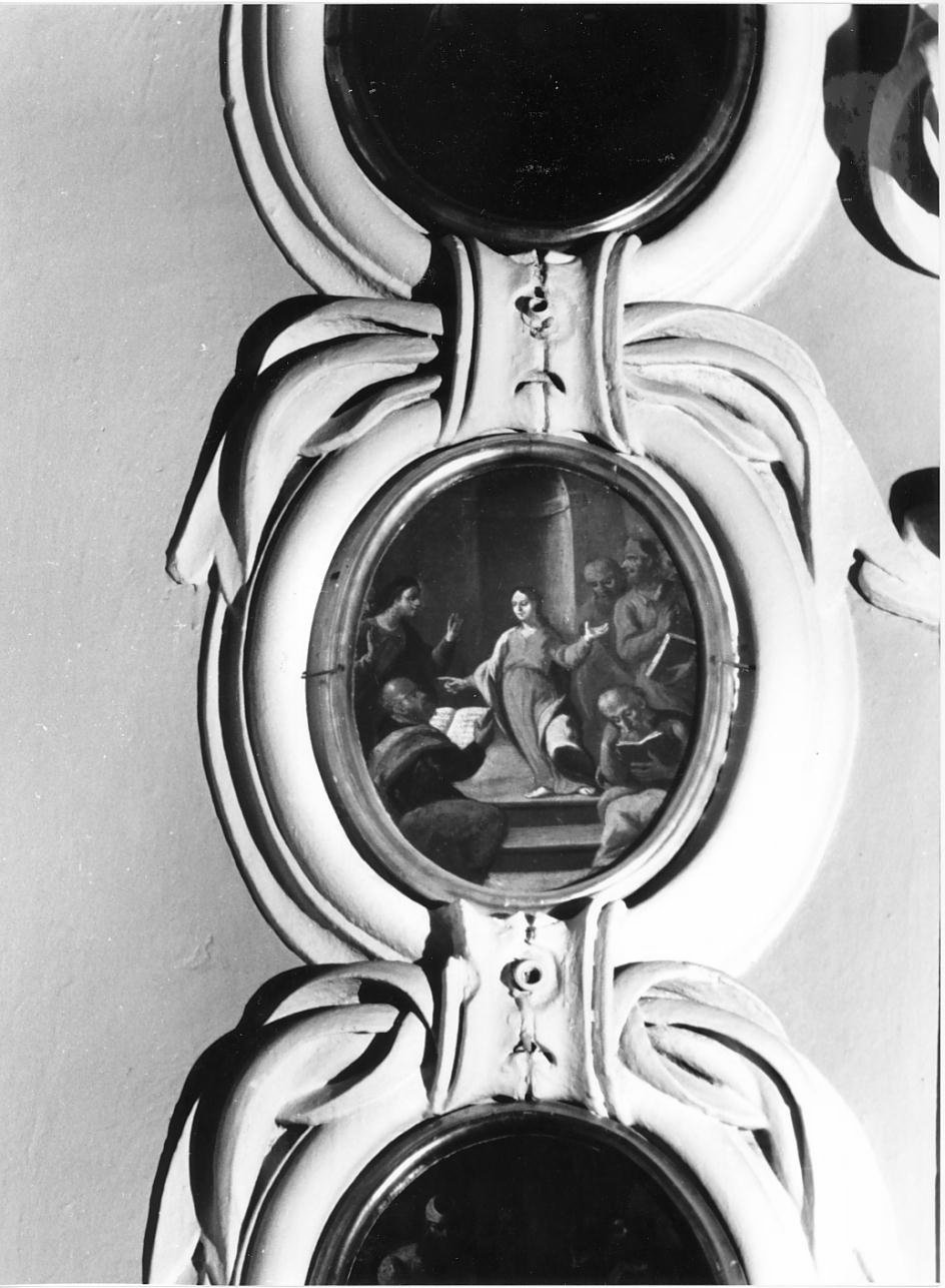 Disputa di Gesu' con i dottori del tempio (dipinto) - ambito mantovano (secc. XVII/ XVIII)