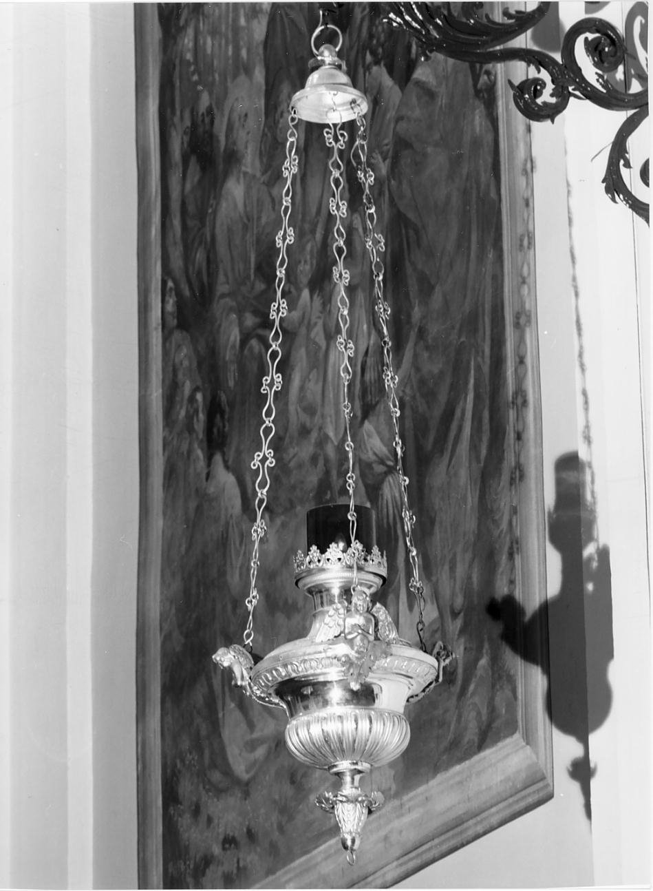 lampada pensile - ambito mantovano (fine/inizio secc. XIX/ XX)