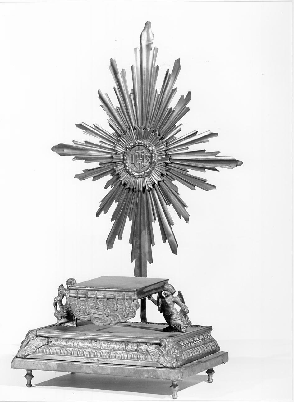 tronetto per esposizione eucaristica - ambito mantovano (seconda metà sec. XIX)