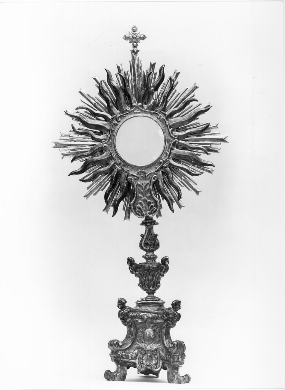 ostensorio - a raggiera - ambito mantovano (seconda metà sec. XVIII)