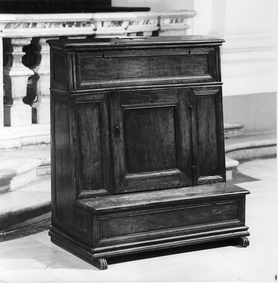 inginocchiatoio - ambito mantovano (seconda metà sec. XVII)