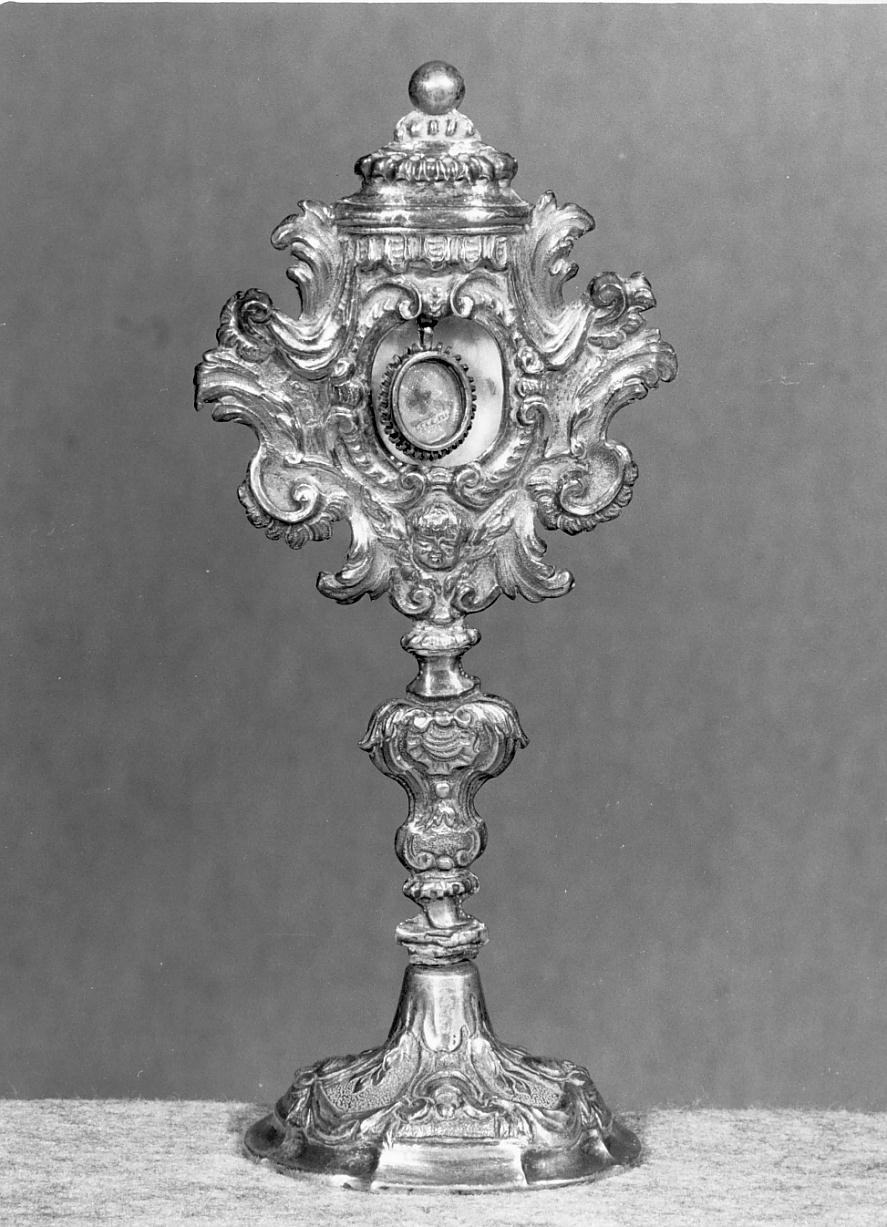 reliquiario - a ostensorio - ambito mantovano (seconda metà sec. XVIII)