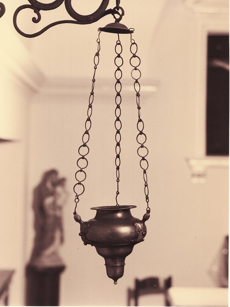 lampada pensile, serie - ambito bresciano (terzo quarto sec. XVIII)