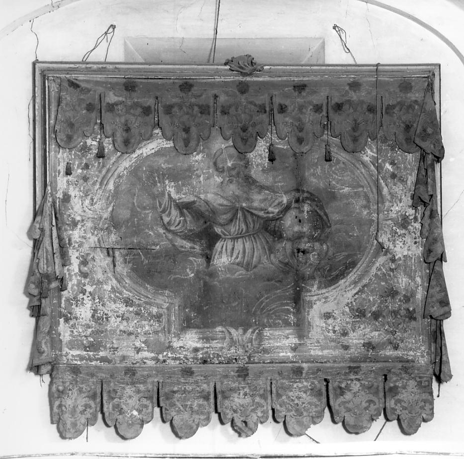 Dio Padre benedicente (baldacchino d'altare, opera isolata) - ambito viadanese (?) (seconda metà sec. XVII)