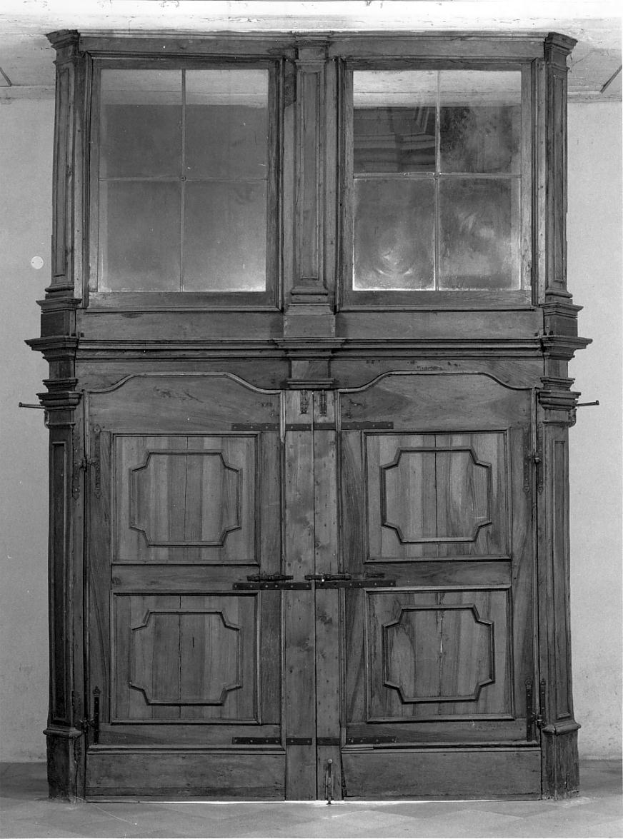 bussola d'ingresso, opera isolata - manifattura lombarda (seconda metà sec. XVIII)