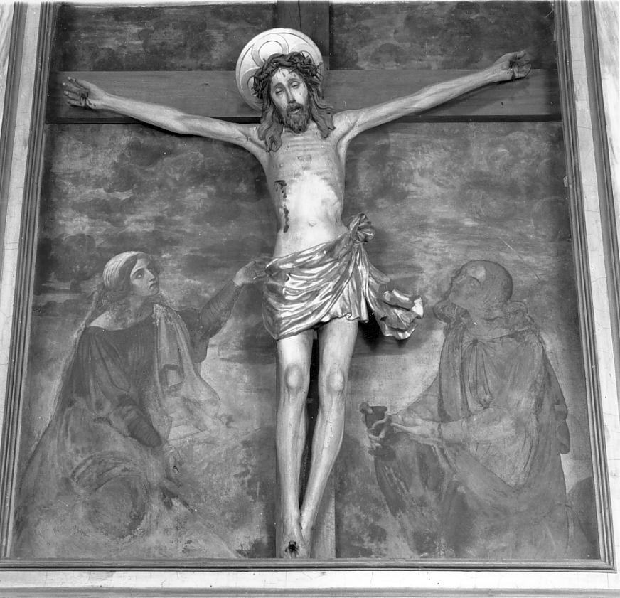 Cristo crocifisso (statua, elemento d'insieme) - ambito mantovano (seconda metà sec. XIX)