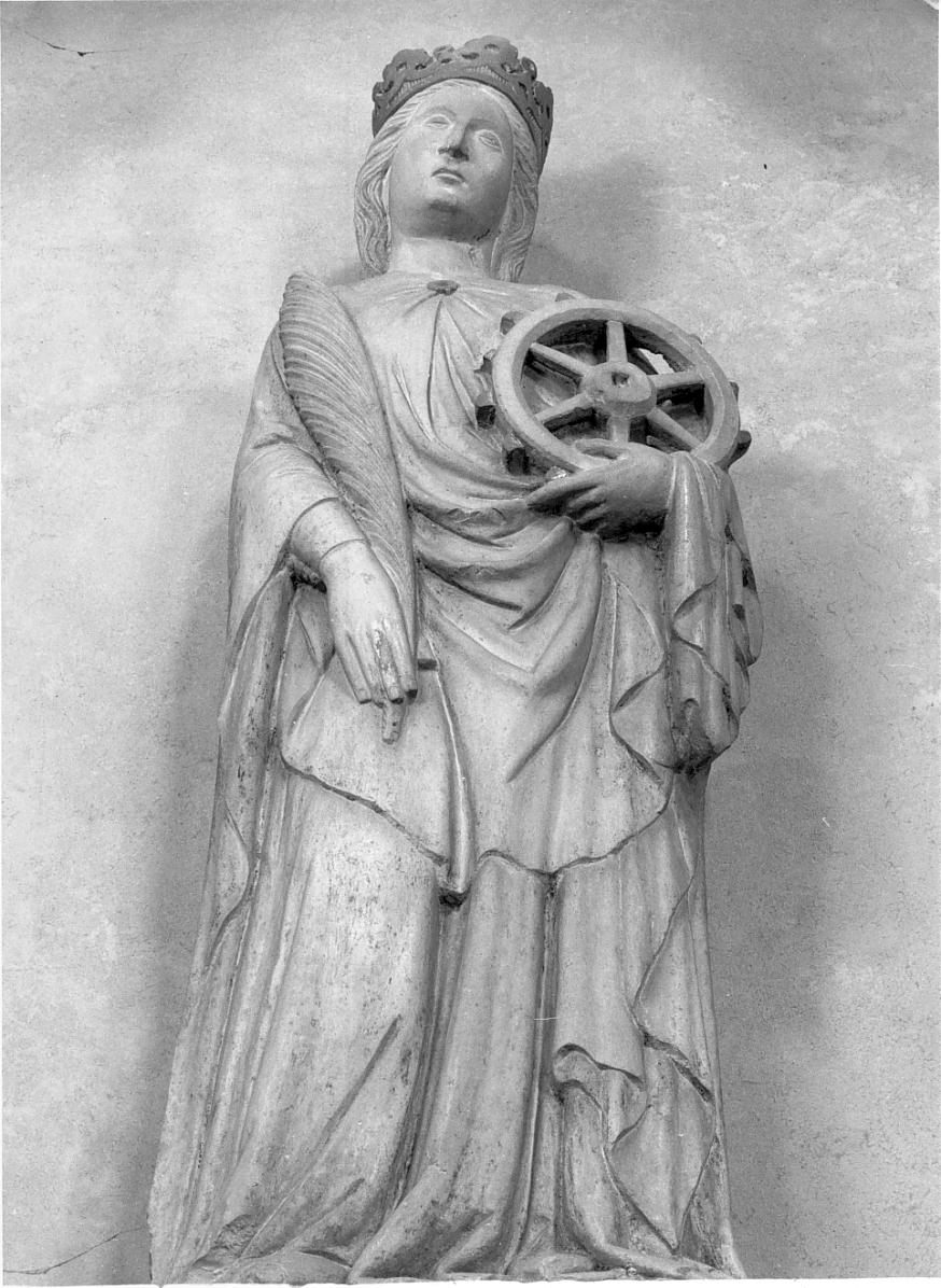 Santa Caterina d'Alessandria (statua, opera isolata) - ambito lombardo (prima metà sec. XV)