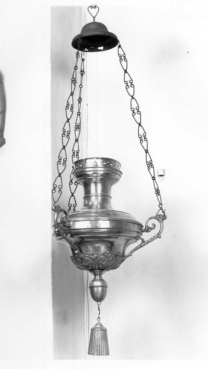 lampada pensile, serie - produzione lombarda (prima metà sec. XIX)