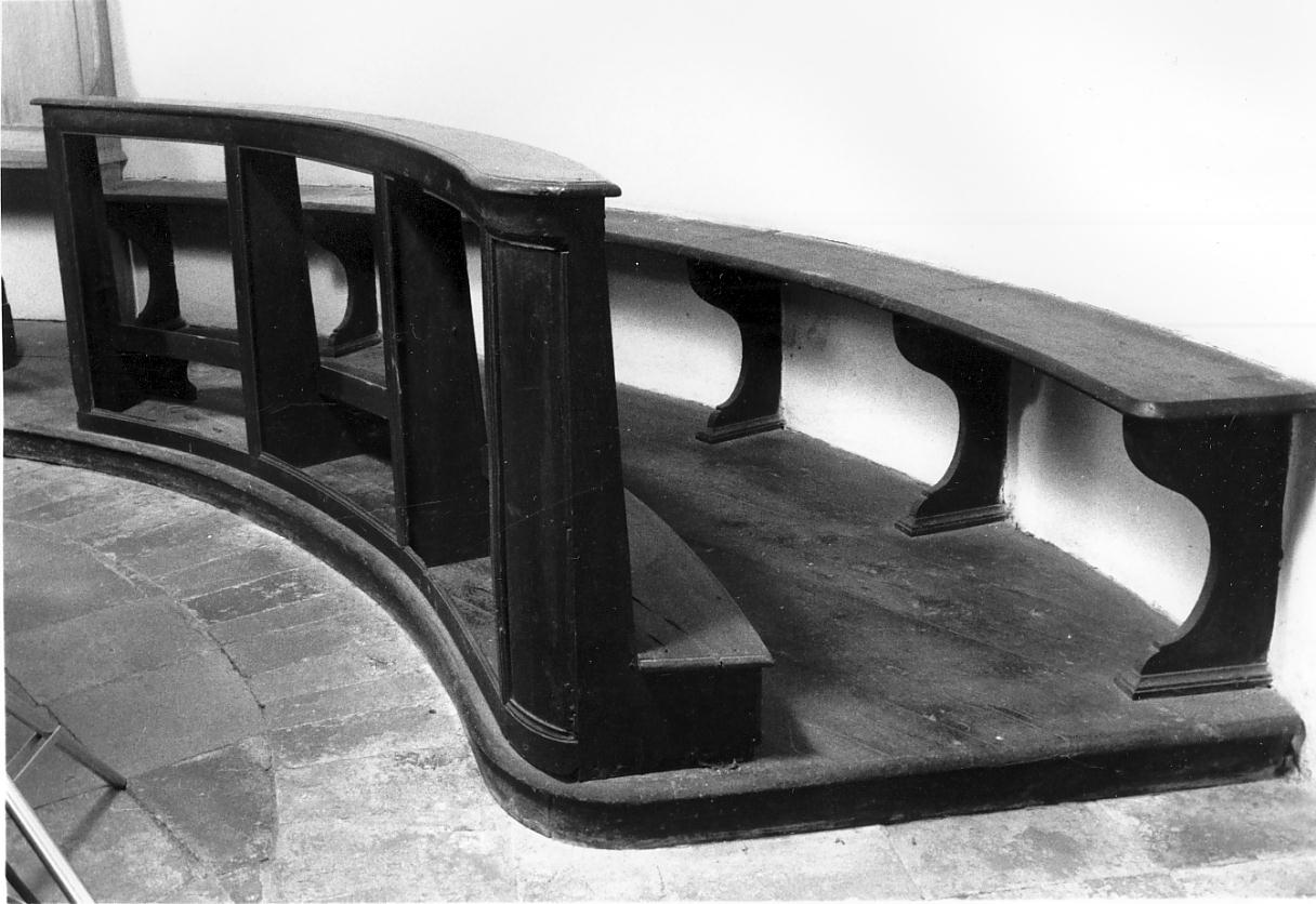 stalli del coro, elemento d'insieme - manifattura lombarda (metà sec. XIX)