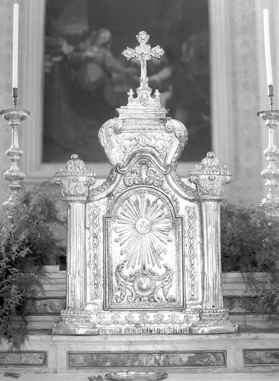 tabernacolo - a frontale architettonico, elemento d'insieme - ambito lombardo (seconda metà sec. XVIII)