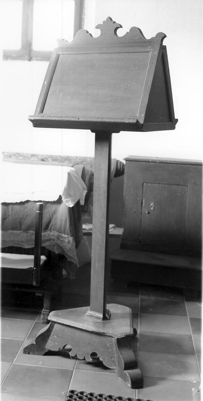 leggio, opera isolata - ambito lombardo (seconda metà sec. XVIII)