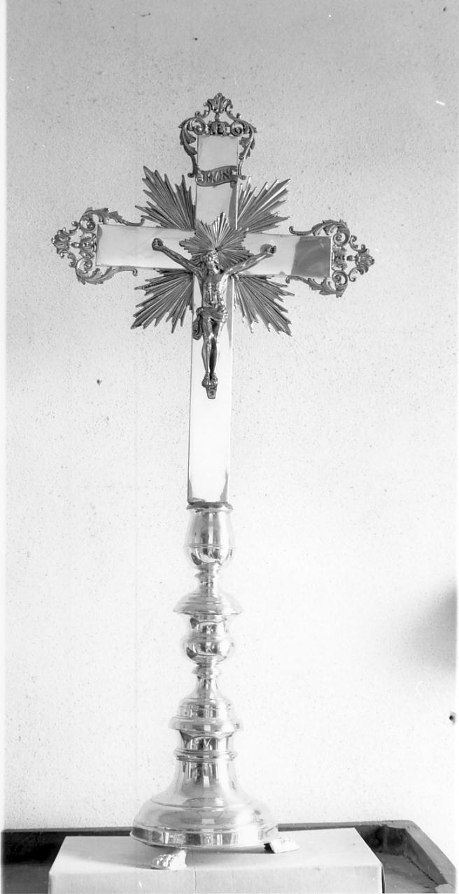 croce d'altare, opera isolata - ambito milanese (seconda metà sec. XIX)