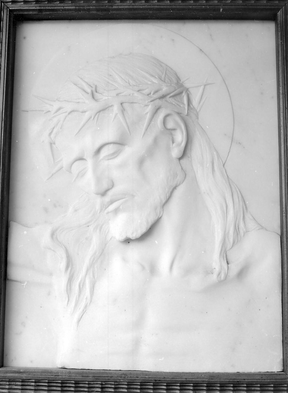 Cristo coronato di spine (rilievo, opera isolata) - ambito lombardo (secondo quarto sec. XX)