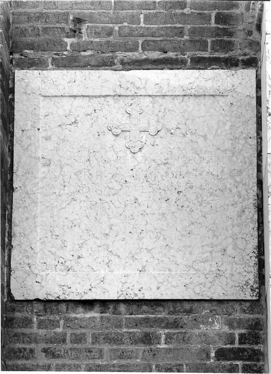 lapide, opera isolata - ambito mantovano (sec. XVI)