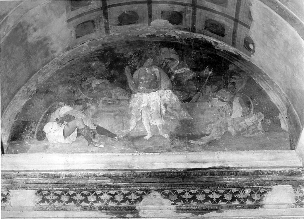 resurrezione di Cristo (dipinto, ciclo) di Leombruno Lorenzo (sec. XVI)
