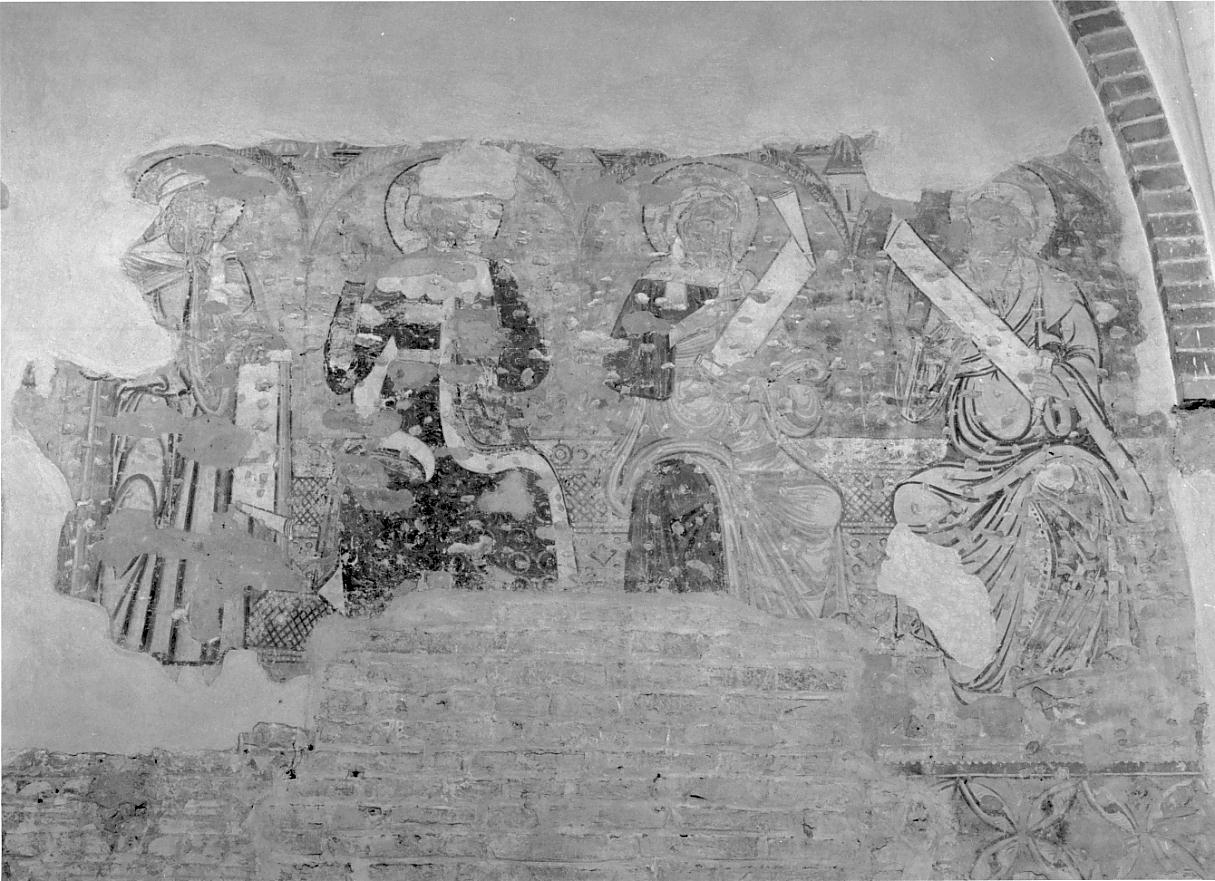 Vescovi / profeti / motivi decorativi (dipinto, complesso decorativo) - ambito veronese (sec. XIII)