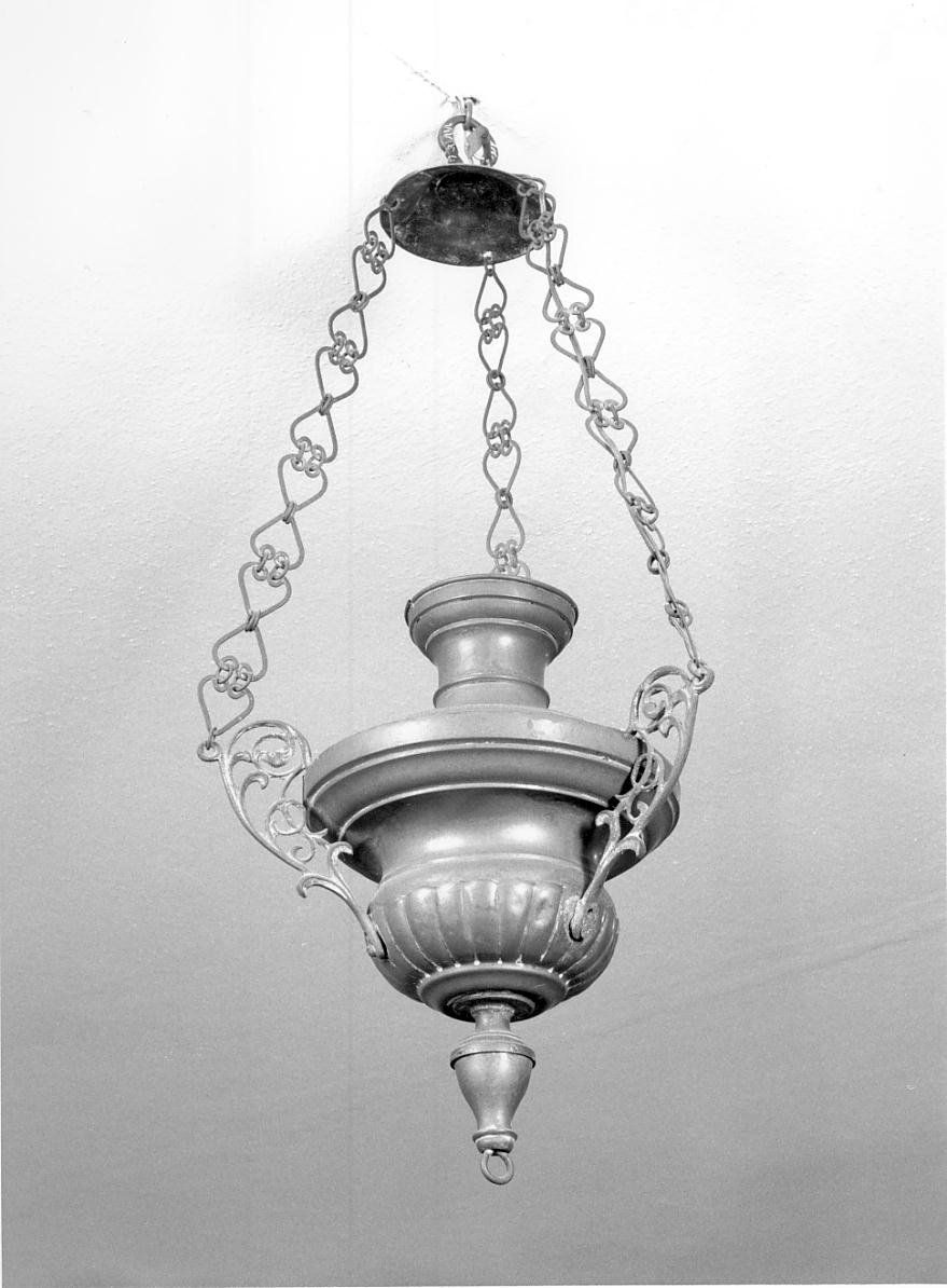 lampada pensile, serie - ambito mantovano (seconda metà sec. XIX)