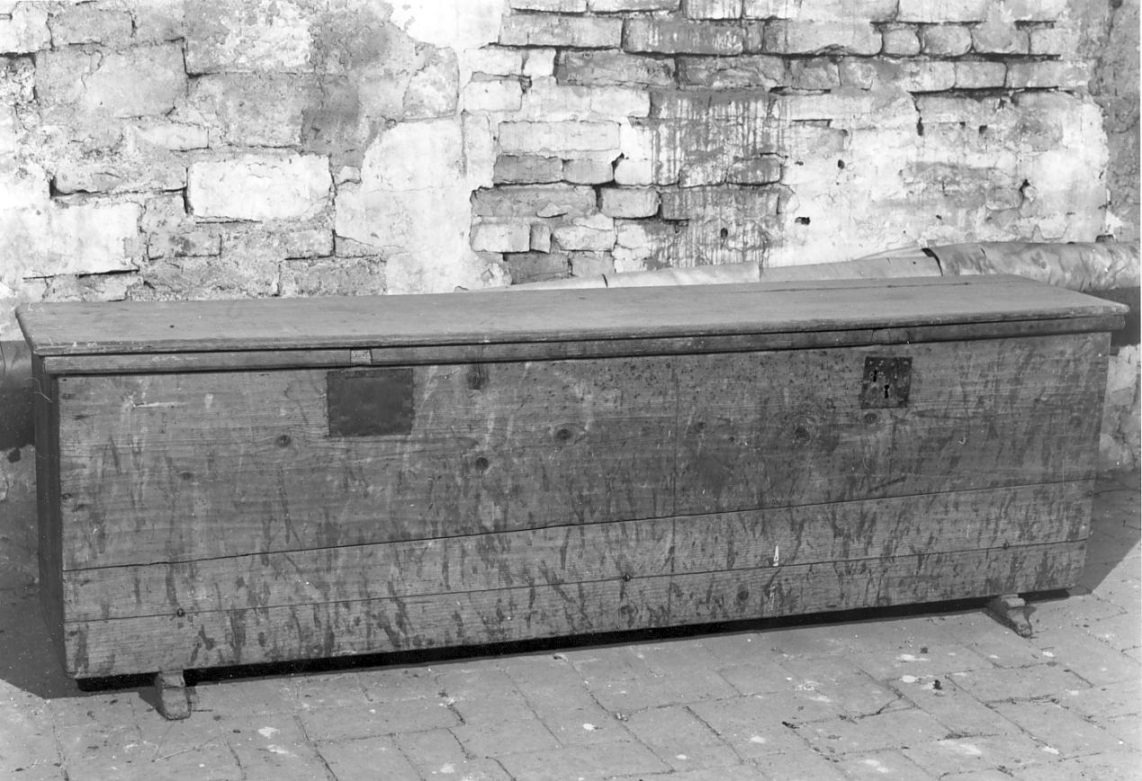 cassapanca, opera isolata - ambito mantovano (sec. XIX)