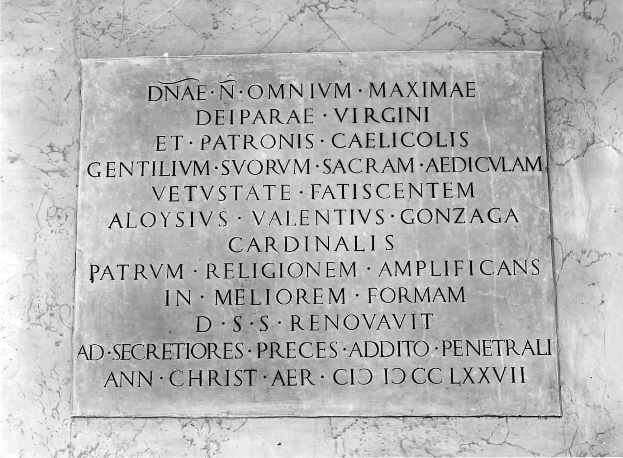 lapide, opera isolata - ambito mantovano (sec. XVIII)