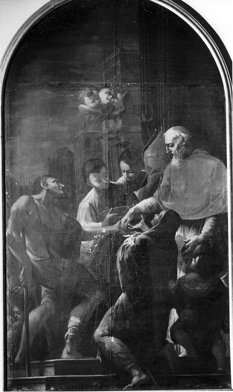 San Guerrino che distribuisce l'elemosina (dipinto) di Cadioli Giovanni (secondo quarto sec. XVIII)