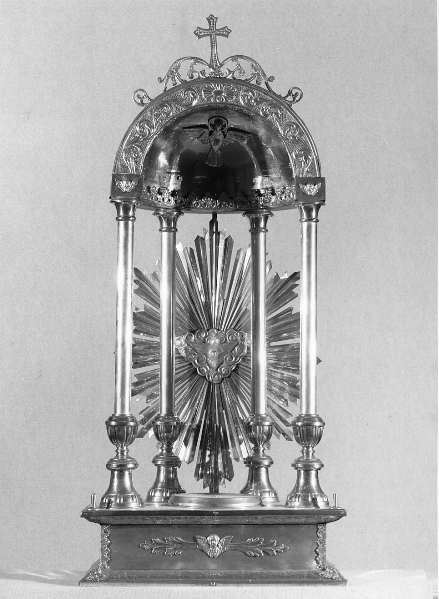 tronetto per esposizione eucaristica - ambito mantovano (ultimo quarto sec. XIX)