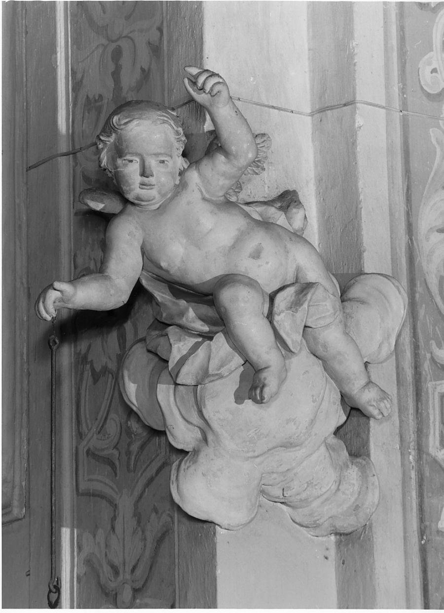 Angioletto reggilampada (scultura) - ambito mantovano (terzo quarto sec. XVIII)