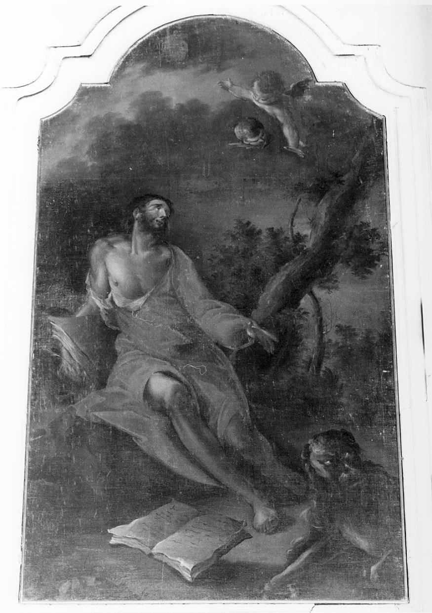 San Marco Evangelista (dipinto) di Bazzani Giuseppe (scuola) (sec. XVIII)