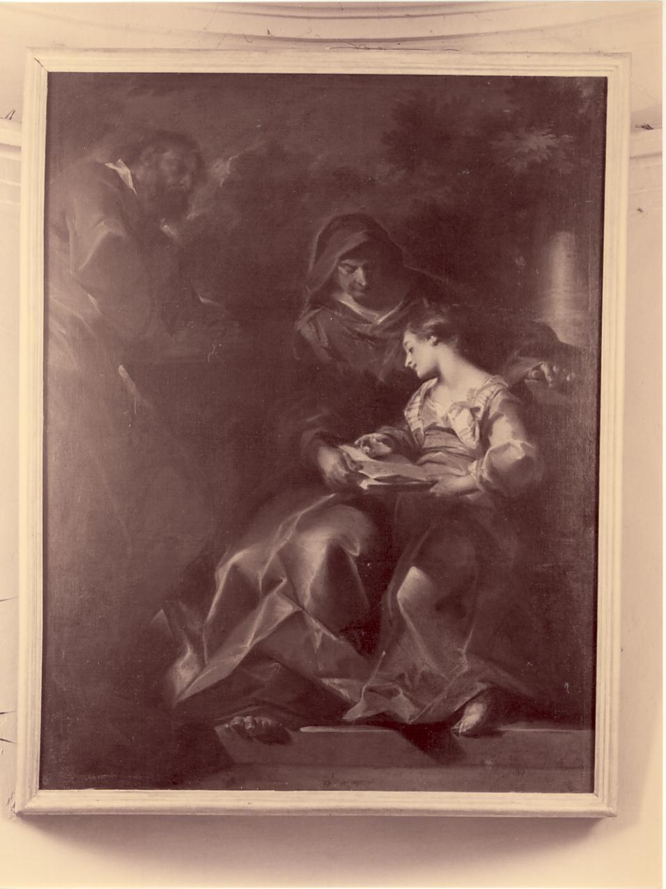 educazione di Maria Vergine (dipinto, opera isolata) di Bazzani Giuseppe (secondo quarto sec. XVIII)