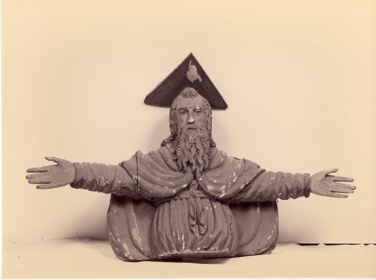 Dio Padre in gloria (statua, opera isolata) - ambito bresciano (prima metà sec. XVI)