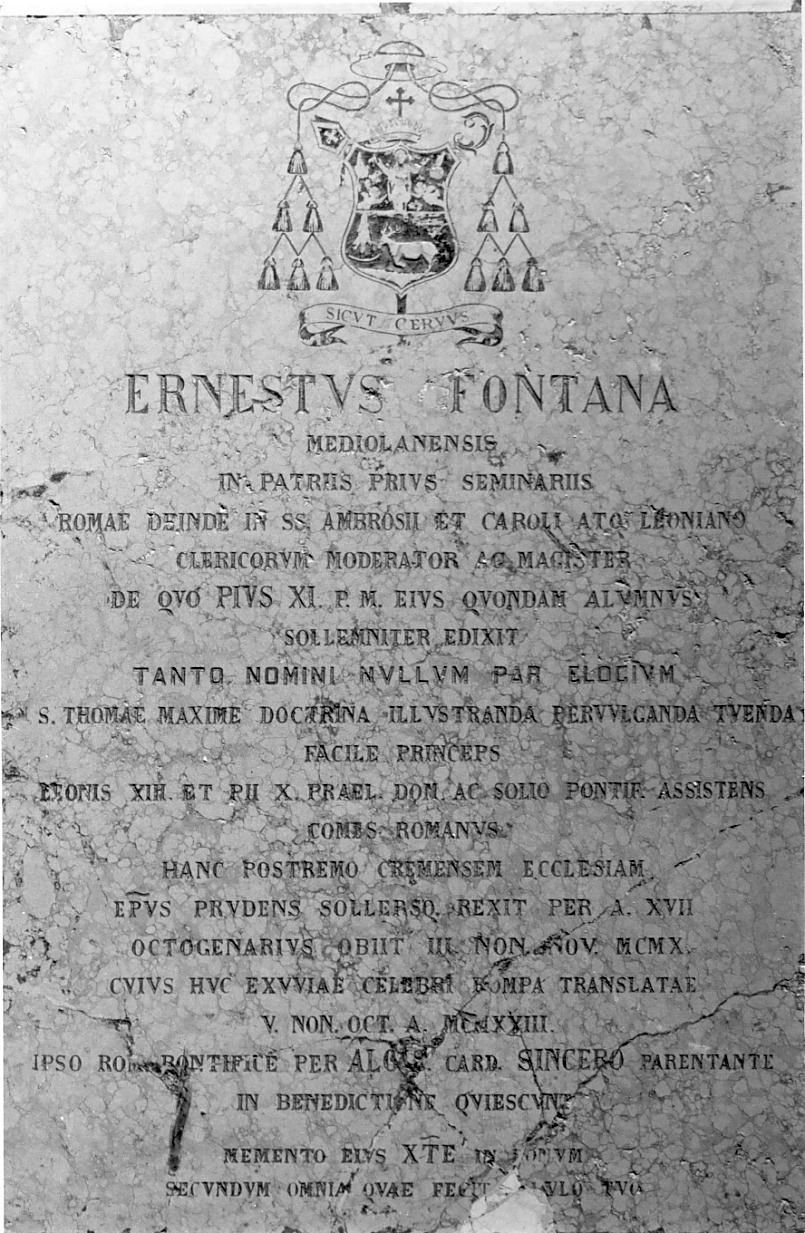 lapide, serie - ambito lombardo (sec. XX)