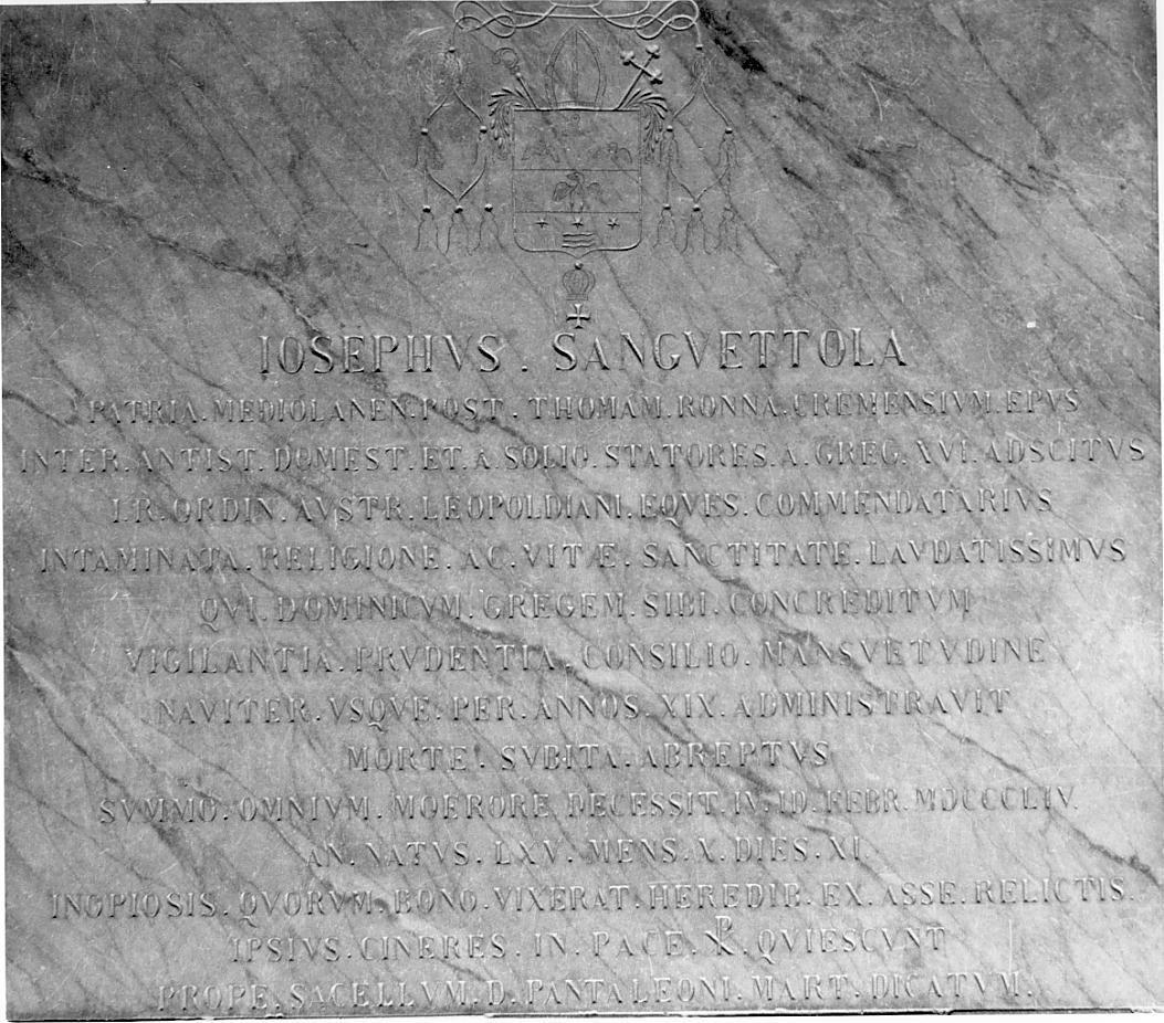 lapide, serie - ambito lombardo (sec. XX)