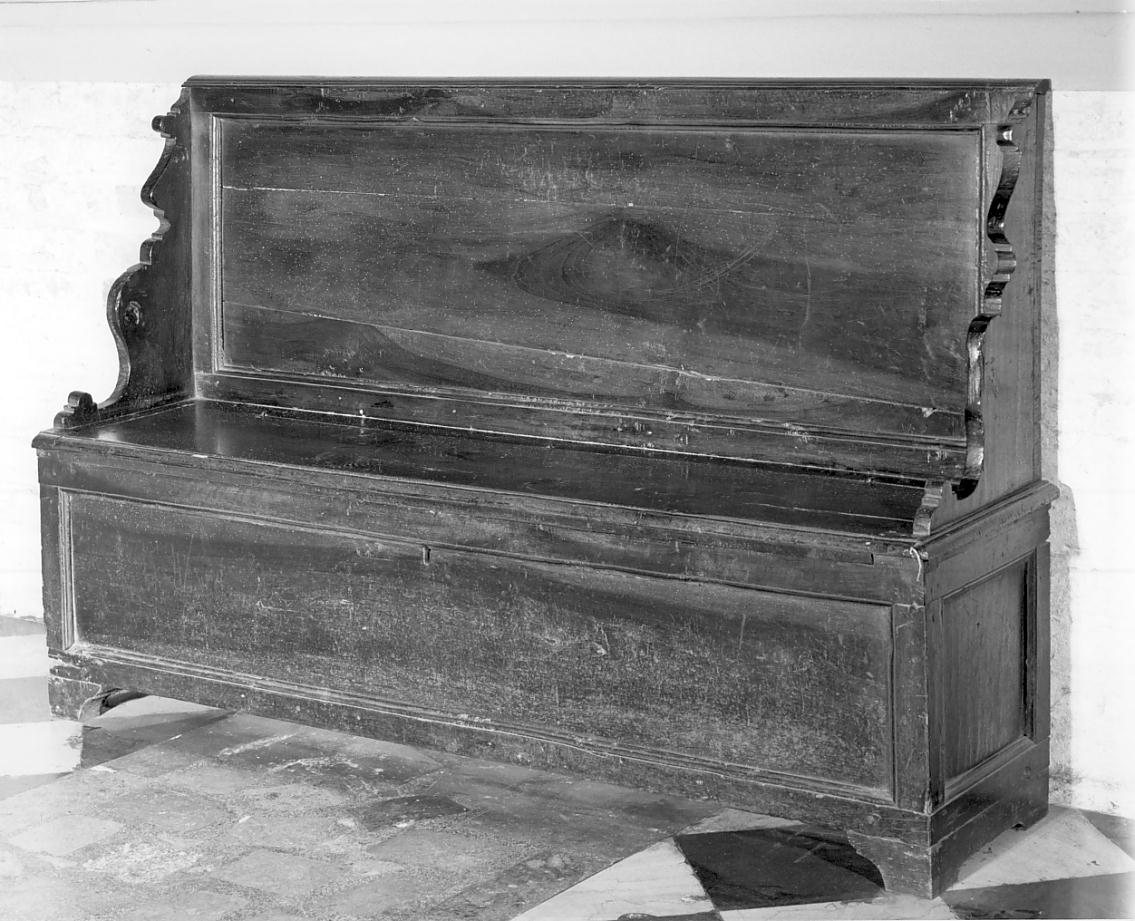 cassapanca, opera isolata - ambito lombardo (prima metà sec. XIX)